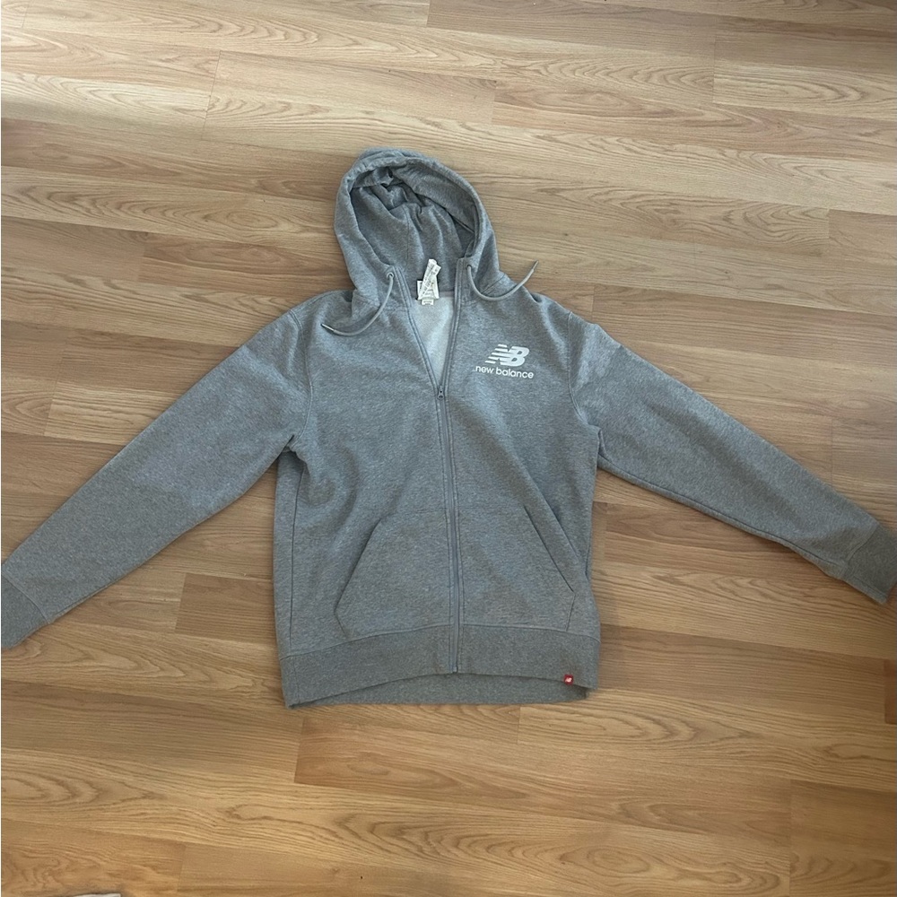 New Balance Gray Zip Up Sweater